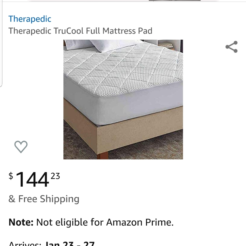 Therapedic Trucool Luxury Mattress Pad